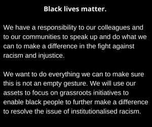 Black lives matter.